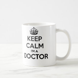 Kalm houden Ik ben een Doctor White Mok