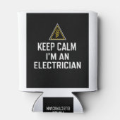 Kalm houden Ik ben een elektricien Koelbox Blikjeskoeler (Achterkant)