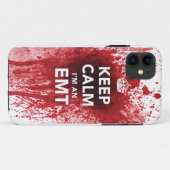 Kalm houden Ik ben een EMT Blood Spattered iPhone Case-Mate iPhone Case (Achterkant (horizontaal))