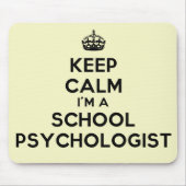 Kalm houden Ik ben een Muismat van schoolpsycholoo (Voorkant)