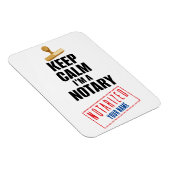 Kalm houden Ik ben een Notarische Gepersonaliseerd Magneet (Rechterzijde)