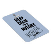 Kalm houden Ik ben een Notarische Gepersonaliseerd Magneet (Rechterzijde)