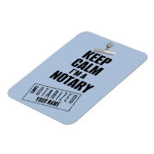 Kalm houden Ik ben een Notarische Gepersonaliseerd Magneet (Linkerzijde)