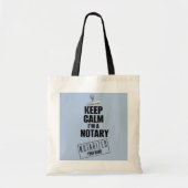 Kalm houden Ik ben een Notarische Gepersonaliseerd Tote Bag (Voorkant)