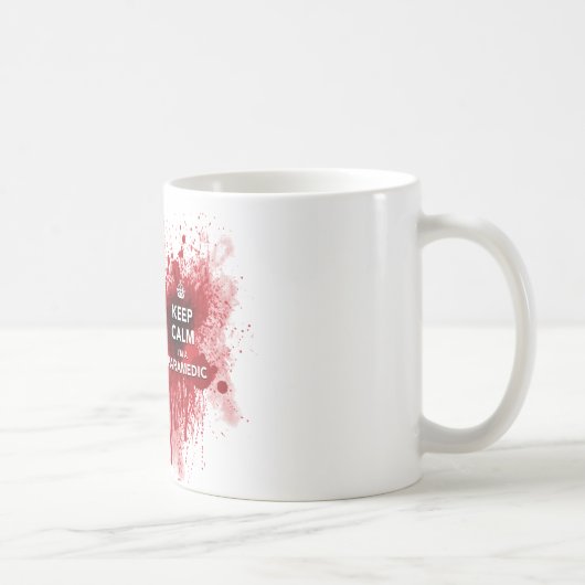 Kalm houden Ik ben een Paramedic Coffee Cup Koffiemok (Rechts)