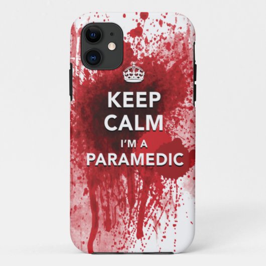 Kalm houden Ik ben een Paramedic iPhone 5 Hoesje (Achterkant)