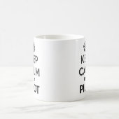 Kalm houden Ik ben een piloot-witte Mok (Center)