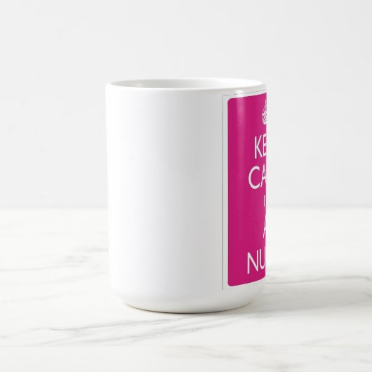 Kalm houden Ik ben een verpleegkundige Mok (Center)