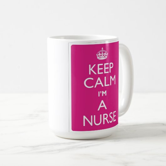 Kalm houden Ik ben een verpleegkundige Mok (Voorkant rechts)