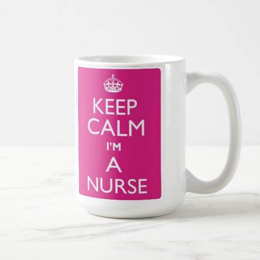 Kalm houden Ik ben een verpleegkundige Mok (Rechts)