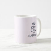 Kalm houden Ik ben Samoan Koffiemok (Voorkant rechts)