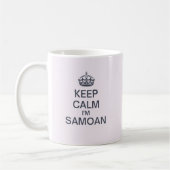 Kalm houden Ik ben Samoan Koffiemok (Links)