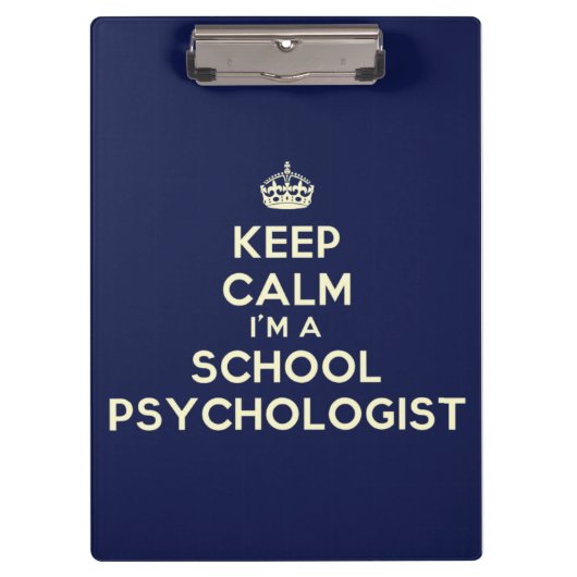 Kalm houden Ik ben schoolpsycholoog Klembord (Voorkant)