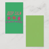 Kalm houden Ik ben sociaal werker Contactkaartje (Voorkant / Achterkant)