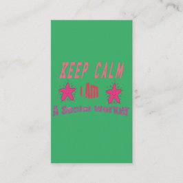 Kalm houden Ik ben sociaal werker Contactkaartje