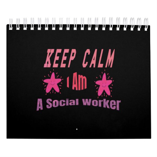 Kalm houden Ik ben sociaal werker Kalender (Hoes)