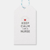 Kalm houden Ik ben verpleegster Cadeaulabel (Voorkant)