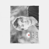 Kalm houden Ik ben verpleegster Fleece Deken (Voorkant)