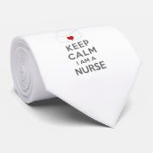 Kalm houden Ik ben verpleegster Stropdas (Opgerold)
