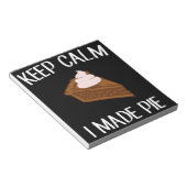 Kalm houden Ik heb Pie Makers en Bakkeraars gemaak Notitieblok (Schuin)