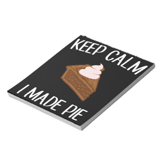 Kalm houden Ik heb Pie Makers en Bakkeraars gemaak Notitieblok (Linkerzijde)