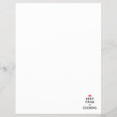 Kalm houden Ik koken. Flyer (Voorkant)