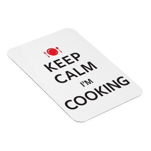 Kalm houden Ik koken. Magneet (Rechterzijde)
