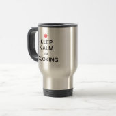 Kalm houden Ik koken. Reisbeker (Voorkant links)