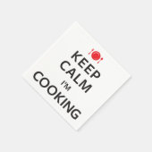 Kalm houden Ik koken. Servetten (Hoek)