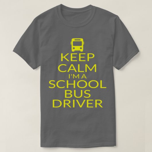 Kalm houden Ix27m een schoolbuskaartje met geld T-shirt (Design voorkant)