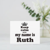 Kalm houden Ja Mijn naam is Ruth Briefkaart (Staand voorkant)