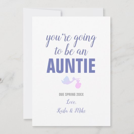 Kalm houden Je bent een aankondiging van de zwange (Achterkant)