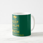 Kalm houden Je bent in Perth. Koffiemok (Voorkant rechts)