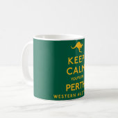 Kalm houden Je bent in Perth. Koffiemok (Voorkant links)
