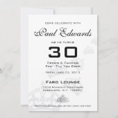 Kalm houden Je bent uitgenodigd Partij Kaart (Achterkant)