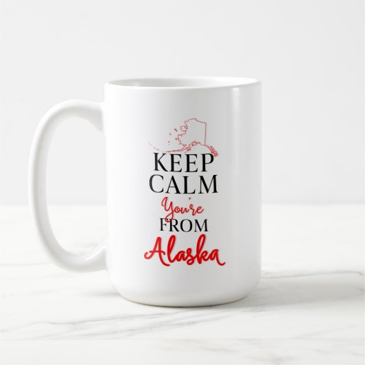 Kalm houden Je komt uit Alaska Koffiemok (Links)