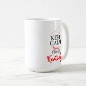 Kalm houden Je komt uit Kentucky Koffiemok (Voorkant rechts)