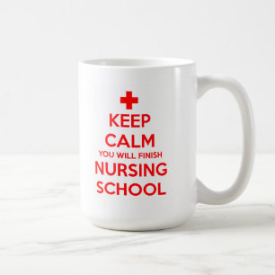 Kalm houden Je zult de Mok van de verpleegschool v
