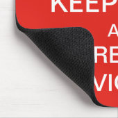 Kalm houden - kijk naar de vicar mousepad muismat (Hoek)