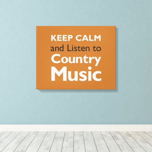 Kalm houden Land Canvas Afdruk (Insitu (Houten vloer))