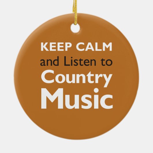 Kalm houden Land Keramisch Ornament (Achterkant)