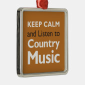 Kalm houden Land Metalen Ornament (Rechts)