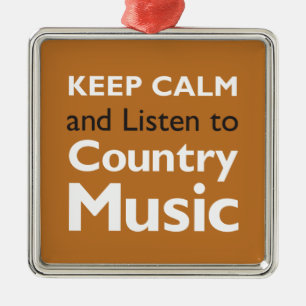 Kalm houden Land Metalen Ornament