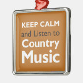 Kalm houden Land Metalen Ornament (Links)