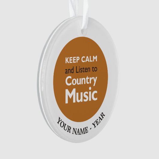 Kalm houden Land Ornament (voorkant)