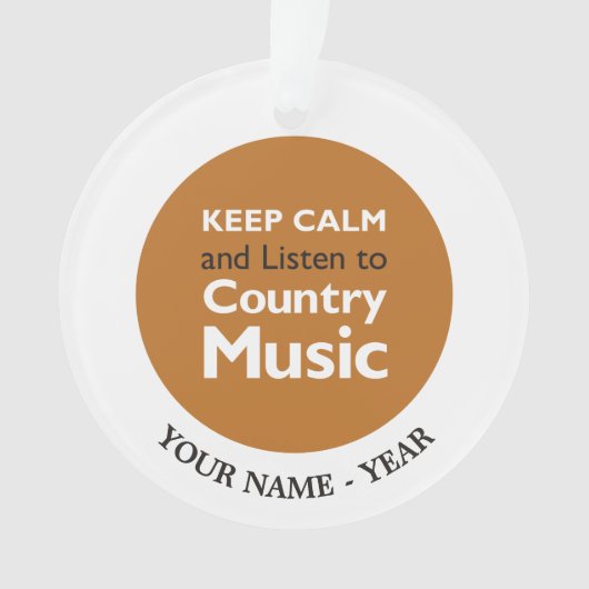 Kalm houden Land Ornament (voorkant)