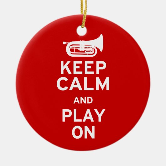 Kalm houden - Marching Baritone Keramisch Ornament (Voorkant)