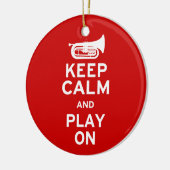 Kalm houden - Marching Baritone Keramisch Ornament (Links)