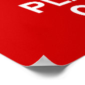 Kalm houden - Marching Baritone Poster (Hoek)