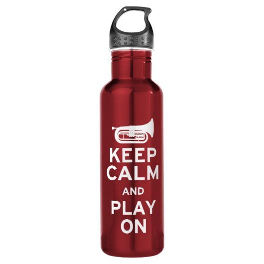 Kalm houden - Marching Baritone Waterfles (Voorkant)